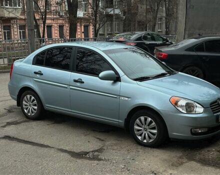 Синий Хендай Акцент, объемом двигателя 1.4 л и пробегом 75 тыс. км за 5700 $, фото 2 на Automoto.ua
