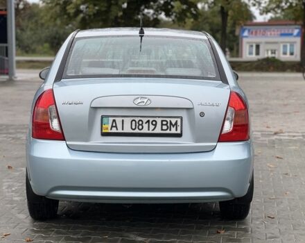 Синий Хендай Акцент, объемом двигателя 1.4 л и пробегом 270 тыс. км за 4550 $, фото 4 на Automoto.ua