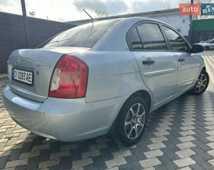 Синий Хендай Акцент, объемом двигателя 1.4 л и пробегом 174 тыс. км за 5450 $, фото 6 на Automoto.ua