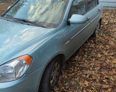 Синий Хендай Акцент, объемом двигателя 1.4 л и пробегом 239 тыс. км за 4100 $, фото 1 на Automoto.ua