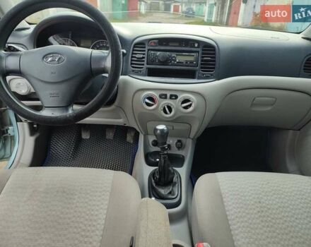 Синий Хендай Акцент, объемом двигателя 1.4 л и пробегом 300 тыс. км за 2650 $, фото 9 на Automoto.ua