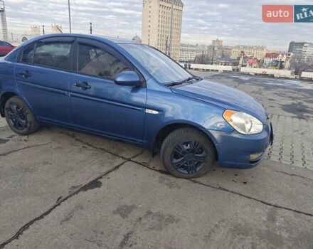 Синий Хендай Акцент, объемом двигателя 1.4 л и пробегом 238 тыс. км за 4850 $, фото 1 на Automoto.ua