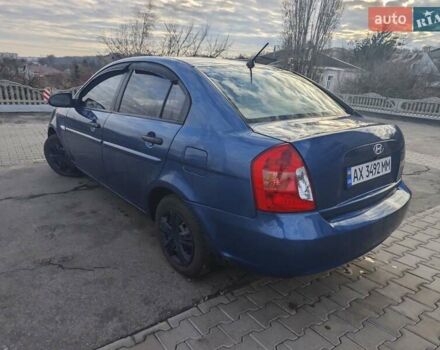 Синий Хендай Акцент, объемом двигателя 1.4 л и пробегом 238 тыс. км за 4850 $, фото 5 на Automoto.ua