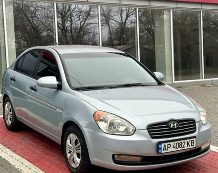 Синий Хендай Акцент, объемом двигателя 1.4 л и пробегом 161 тыс. км за 4800 $, фото 2 на Automoto.ua