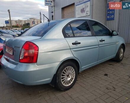 Синий Хендай Акцент, объемом двигателя 1.4 л и пробегом 220 тыс. км за 5200 $, фото 1 на Automoto.ua