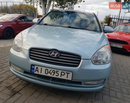 Синий Хендай Акцент, объемом двигателя 1.4 л и пробегом 220 тыс. км за 5200 $, фото 9 на Automoto.ua