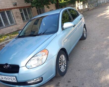 Синий Хендай Акцент, объемом двигателя 1.4 л и пробегом 214 тыс. км за 4700 $, фото 2 на Automoto.ua