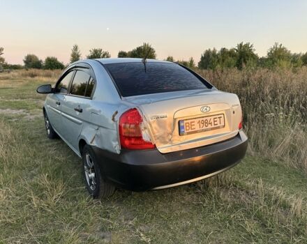 Синий Хендай Акцент, объемом двигателя 1.4 л и пробегом 112 тыс. км за 2999 $, фото 2 на Automoto.ua
