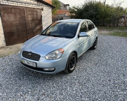 Синій Хендай Акцент, об'ємом двигуна 1.4 л та пробігом 168 тис. км за 4350 $, фото 1 на Automoto.ua