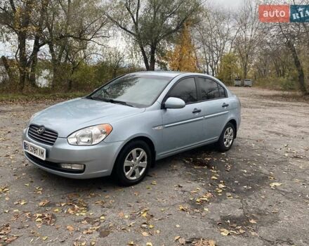 Синий Хендай Акцент, объемом двигателя 1.4 л и пробегом 212 тыс. км за 4500 $, фото 7 на Automoto.ua