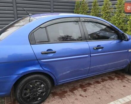 Синий Хендай Акцент, объемом двигателя 1.4 л и пробегом 210 тыс. км за 4000 $, фото 6 на Automoto.ua