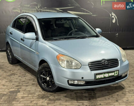 Синий Хендай Акцент, объемом двигателя 1.49 л и пробегом 181 тыс. км за 4999 $, фото 6 на Automoto.ua