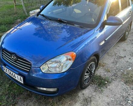 Синий Хендай Акцент, объемом двигателя 1.4 л и пробегом 193 тыс. км за 4500 $, фото 5 на Automoto.ua