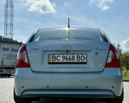 Синій Хендай Акцент, об'ємом двигуна 1.4 л та пробігом 168 тис. км за 4600 $, фото 2 на Automoto.ua