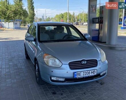 Синій Хендай Акцент, об'ємом двигуна 1.4 л та пробігом 198 тис. км за 5900 $, фото 5 на Automoto.ua