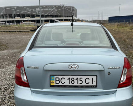 Синий Хендай Акцент, объемом двигателя 1.4 л и пробегом 201 тыс. км за 4100 $, фото 3 на Automoto.ua