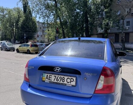 Синий Хендай Акцент, объемом двигателя 1.4 л и пробегом 212 тыс. км за 5500 $, фото 2 на Automoto.ua
