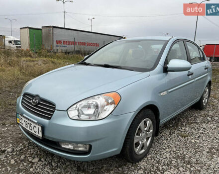 Синий Хендай Акцент, объемом двигателя 1.4 л и пробегом 201 тыс. км за 4100 $, фото 1 на Automoto.ua