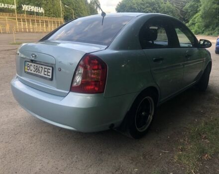 Синий Хендай Акцент, объемом двигателя 1.4 л и пробегом 298 тыс. км за 3900 $, фото 14 на Automoto.ua