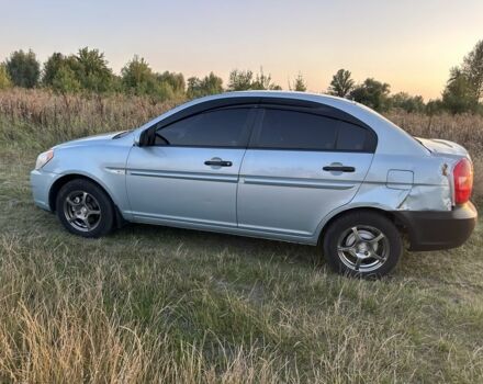 Синий Хендай Акцент, объемом двигателя 1.4 л и пробегом 112 тыс. км за 2999 $, фото 1 на Automoto.ua