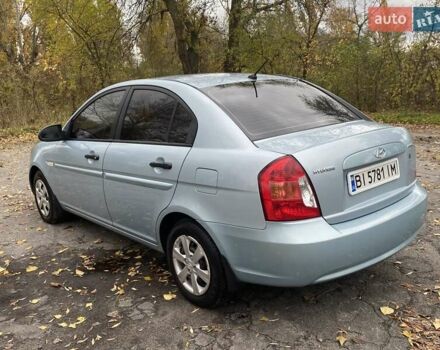 Синий Хендай Акцент, объемом двигателя 1.4 л и пробегом 212 тыс. км за 4500 $, фото 5 на Automoto.ua