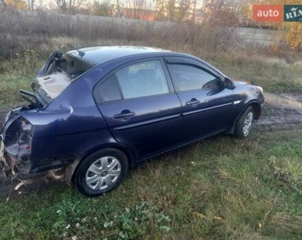 Синій Хендай Акцент, об'ємом двигуна 1.6 л та пробігом 205 тис. км за 1150 $, фото 3 на Automoto.ua