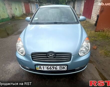 Синий Хендай Акцент, объемом двигателя 1.4 л и пробегом 127 тыс. км за 5400 $, фото 1 на Automoto.ua