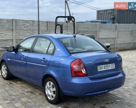 Синий Хендай Акцент, объемом двигателя 1.6 л и пробегом 78 тыс. км за 7700 $, фото 3 на Automoto.ua