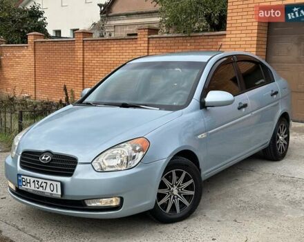 Синий Хендай Акцент, объемом двигателя 1.4 л и пробегом 180 тыс. км за 6200 $, фото 2 на Automoto.ua