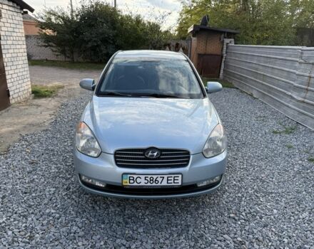 Синій Хендай Акцент, об'ємом двигуна 1.4 л та пробігом 168 тис. км за 4350 $, фото 2 на Automoto.ua