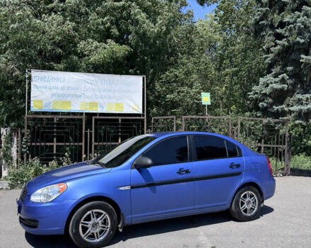 Синий Хендай Акцент, объемом двигателя 1.4 л и пробегом 212 тыс. км за 5500 $, фото 1 на Automoto.ua