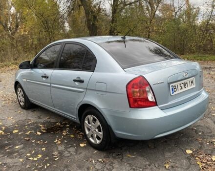 Синий Хендай Акцент, объемом двигателя 1.4 л и пробегом 212 тыс. км за 4500 $, фото 4 на Automoto.ua