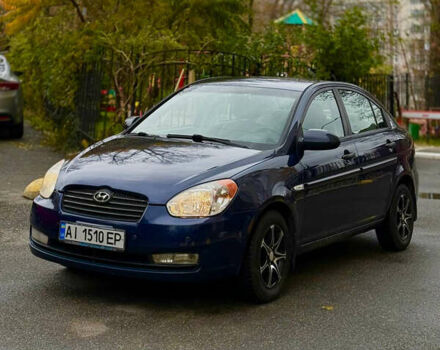 Синий Хендай Акцент, объемом двигателя 1.4 л и пробегом 171 тыс. км за 5499 $, фото 2 на Automoto.ua