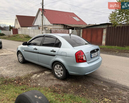 Синий Хендай Акцент, объемом двигателя 1.4 л и пробегом 82 тыс. км за 5500 $, фото 4 на Automoto.ua