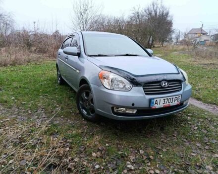 Синий Хендай Акцент, объемом двигателя 1.4 л и пробегом 185 тыс. км за 4100 $, фото 1 на Automoto.ua