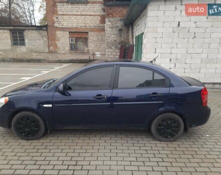 Синий Хендай Акцент, объемом двигателя 1.39 л и пробегом 143 тыс. км за 6150 $, фото 2 на Automoto.ua