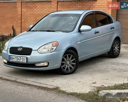 Синій Хендай Акцент, об'ємом двигуна 1.4 л та пробігом 201 тис. км за 5999 $, фото 2 на Automoto.ua