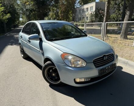 Синий Хендай Акцент, объемом двигателя 1.4 л и пробегом 169 тыс. км за 4650 $, фото 5 на Automoto.ua