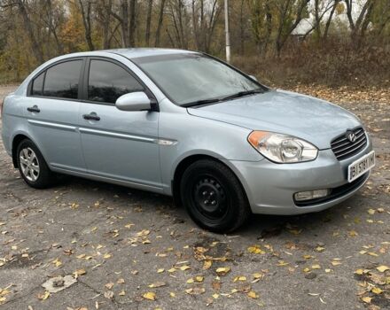 Синий Хендай Акцент, объемом двигателя 1.4 л и пробегом 212 тыс. км за 4500 $, фото 1 на Automoto.ua