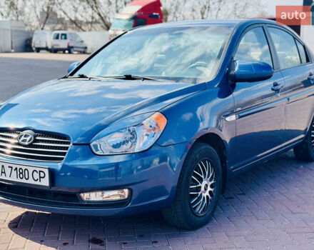 Синий Хендай Акцент, объемом двигателя 1.6 л и пробегом 335 тыс. км за 4000 $, фото 7 на Automoto.ua