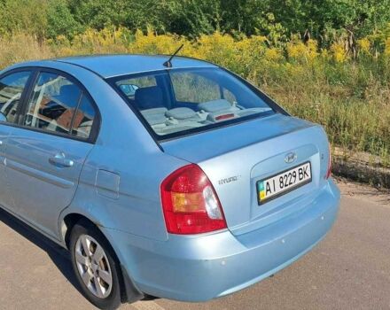 Синий Хендай Акцент, объемом двигателя 1.6 л и пробегом 297 тыс. км за 4200 $, фото 5 на Automoto.ua