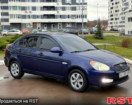 Синий Хендай Акцент, объемом двигателя 1.4 л и пробегом 131 тыс. км за 5900 $, фото 2 на Automoto.ua