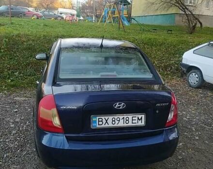 Синий Хендай Акцент, объемом двигателя 1.4 л и пробегом 286 тыс. км за 4800 $, фото 1 на Automoto.ua