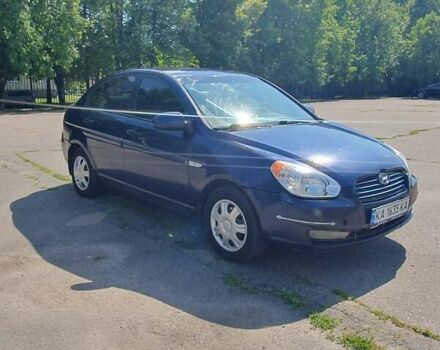 Синий Хендай Акцент, объемом двигателя 1.5 л и пробегом 230 тыс. км за 4490 $, фото 1 на Automoto.ua