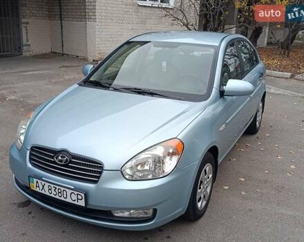 Синий Хендай Акцент, объемом двигателя 1.4 л и пробегом 100 тыс. км за 5200 $, фото 2 на Automoto.ua