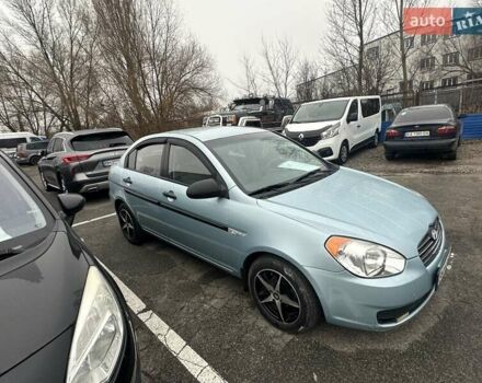 Синий Хендай Акцент, объемом двигателя 1.4 л и пробегом 220 тыс. км за 5200 $, фото 6 на Automoto.ua