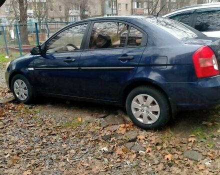 Синий Хендай Акцент, объемом двигателя 1.4 л и пробегом 95 тыс. км за 5700 $, фото 1 на Automoto.ua