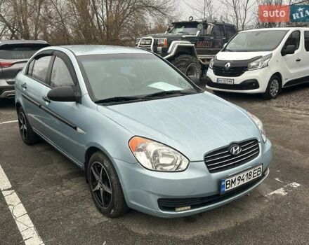 Синий Хендай Акцент, объемом двигателя 1.4 л и пробегом 220 тыс. км за 5200 $, фото 4 на Automoto.ua