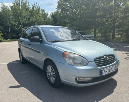 Синий Хендай Акцент, объемом двигателя 1.4 л и пробегом 211 тыс. км за 4999 $, фото 2 на Automoto.ua