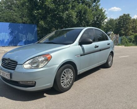 Синий Хендай Акцент, объемом двигателя 1.4 л и пробегом 211 тыс. км за 4999 $, фото 3 на Automoto.ua